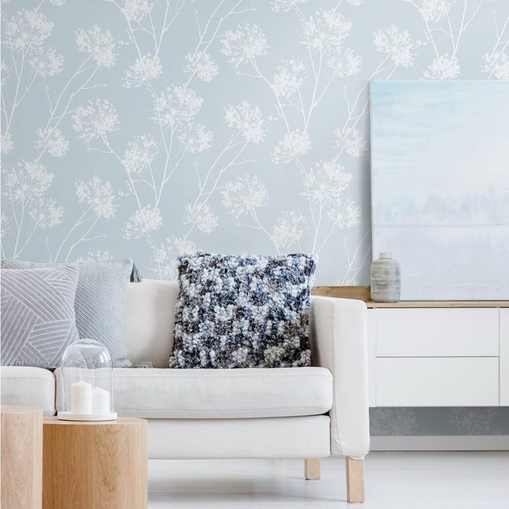 NextWall One O'Clocks Botanical Peel and Stick Wallpaper